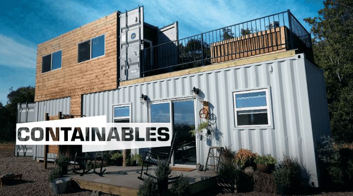 two story container home