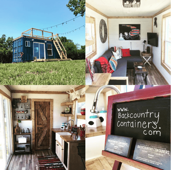 over all view of container home