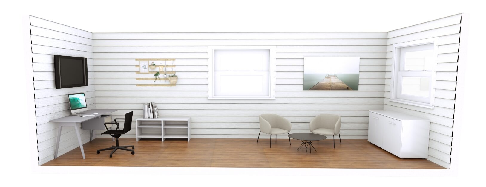 20ft Container Office rendering