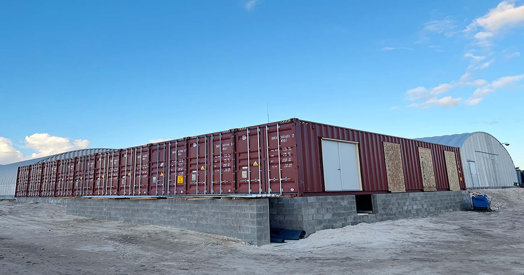 collection of containers for making homes